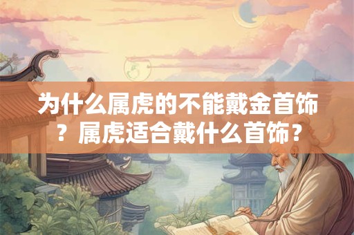 为什么属虎的不能戴金首饰？属虎适合戴什么首饰？