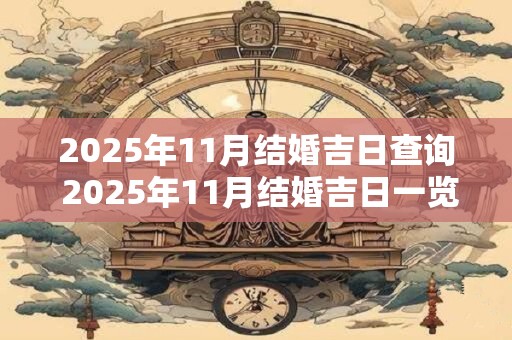 2026年11月结婚吉日查询 2026年11月结婚吉日一览表