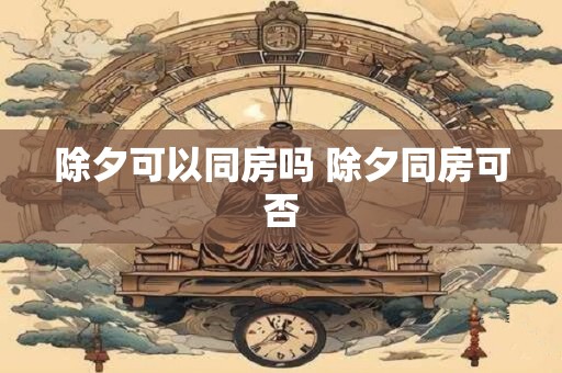除夕可以同房吗 除夕同房可否