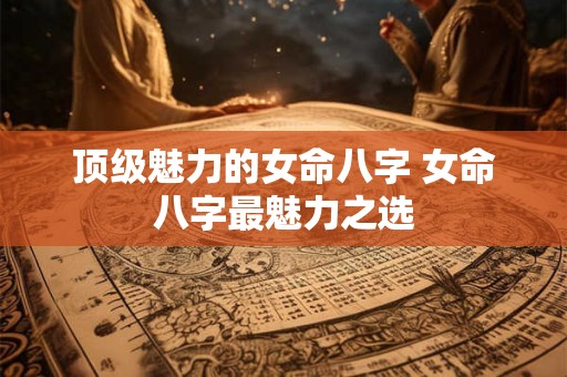 顶级魅力的女命八字 女命八字最魅力之选