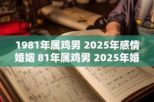 1981年属鸡男 2025年感情婚姻 81年属鸡男 2025年婚姻运势