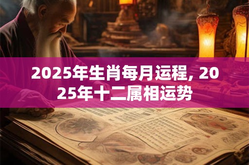 2025年生肖每月运程, 2025年十二属相运势