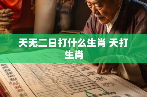 天无二日打什么生肖 天打生肖