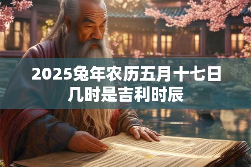 2025兔年农历五月十七日几时是吉利时辰