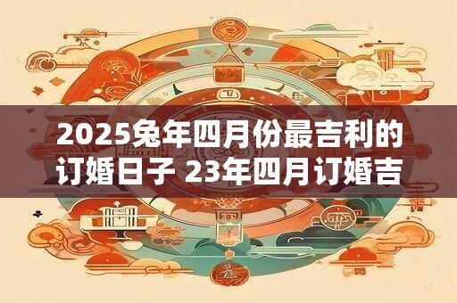 2025兔年四月份最吉利的订婚日子 23年四月订婚吉日查询