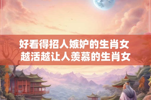 好看得招人嫉妒的生肖女 越活越让人羡慕的生肖女