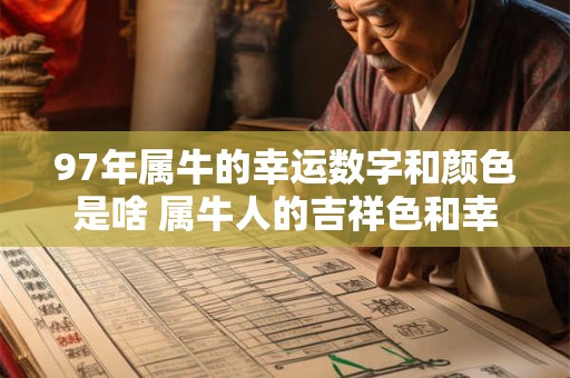 97年属牛的幸运数字和颜色是啥 属牛人的吉祥色和幸运数字！