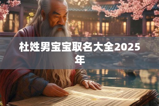 杜姓男宝宝取名大全2026年