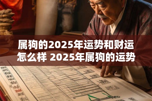 属狗的2025年运势和财运怎么样 2025年属狗的运势和财运如何