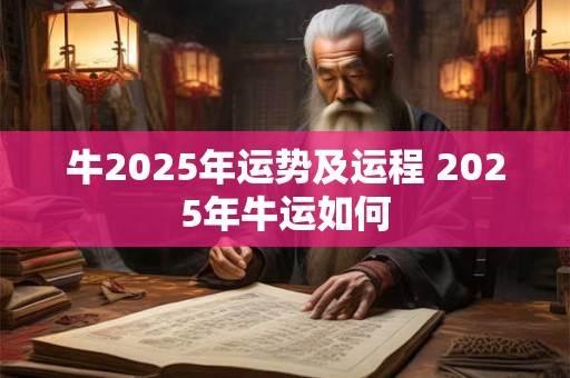 牛2025年运势及运程 2025年牛运如何