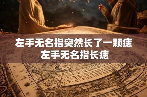 左手无名指突然长了一颗痣 左手无名指长痣