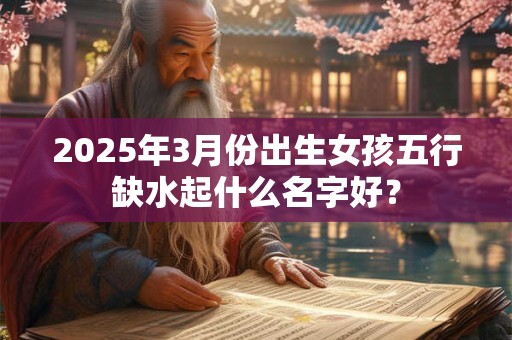 2025年3月份出生女孩五行缺水起什么名字好？