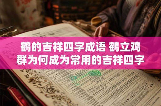 鹤的吉祥四字成语 鹤立鸡群为何成为常用的吉祥四字成语
