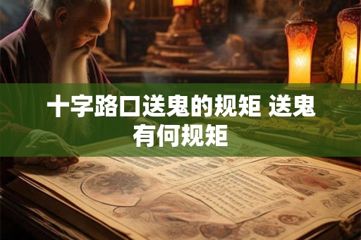 十字路口送鬼的规矩 送鬼有何规矩