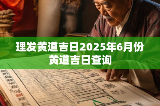 理发黄道吉日2025年6月份黄道吉日查询