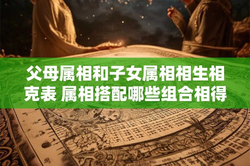 父母属相和子女属相相生相克表 属相搭配哪些组合相得益彰