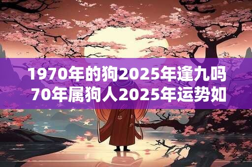 1970年的狗2025年逢九吗 70年属狗人2025年运势如何