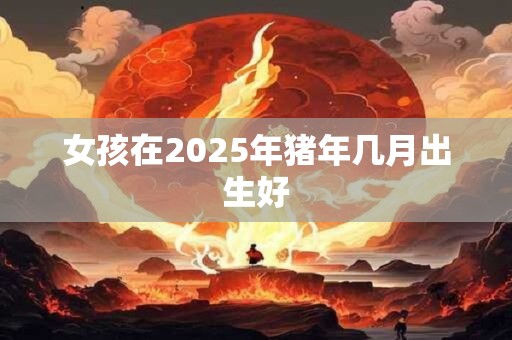 女孩在2025年猪年几月出生好