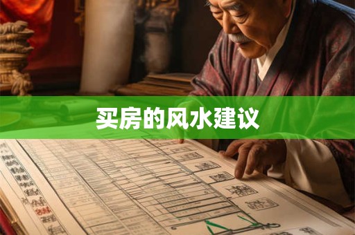 买房的风水建议