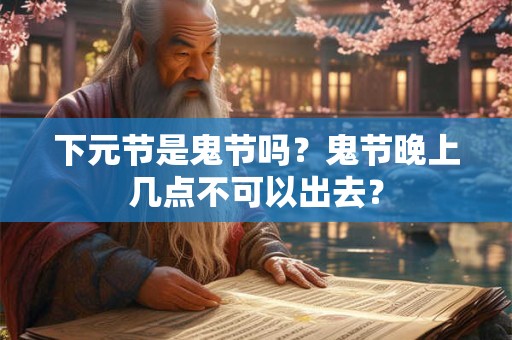 下元节是鬼节吗？鬼节晚上几点不可以出去？