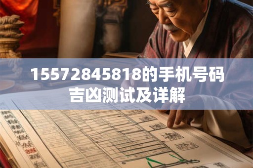 15572845818的手机号码吉凶测试及详解