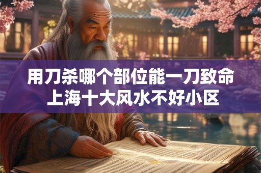 用刀杀哪个部位能一刀致命 上海十大风水不好小区