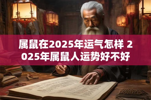 属鼠在2025年运气怎样 2025年属鼠人运势好不好