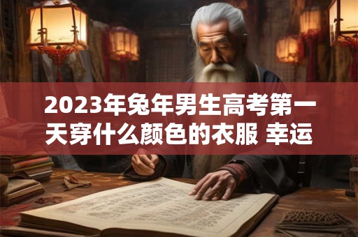 2023年兔年男生高考第一天穿什么颜色的衣服 幸运的颜色