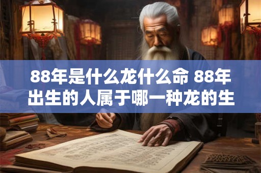 88年是什么龙什么命 88年出生的人属于哪一种龙的生肖