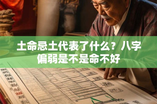 土命忌土代表了什么？八字偏弱是不是命不好
