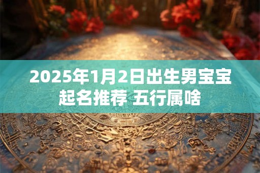 2025年1月2日出生男宝宝起名推荐 五行属啥