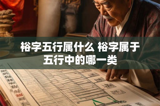 裕字五行属什么 裕字属于五行中的哪一类 裕字五行属什么 裕字属于五行中的哪一类