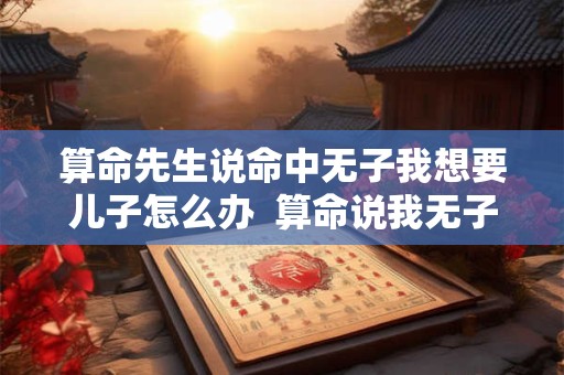 算命先生说命中无子我想要儿子怎么办  算命说我无子却生了儿子