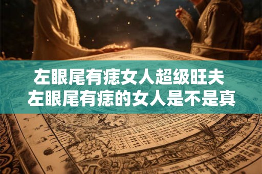 左眼尾有痣女人超级旺夫 左眼尾有痣的女人是不是真的超级旺夫呢