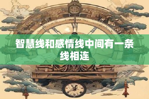 智慧线和感情线中间有一条线相连