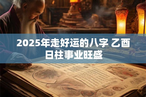 2025年走好运的八字 乙酉日柱事业旺盛