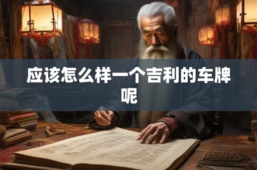应该怎么样一个吉利的车牌呢 应该怎么样一个吉利的车牌呢