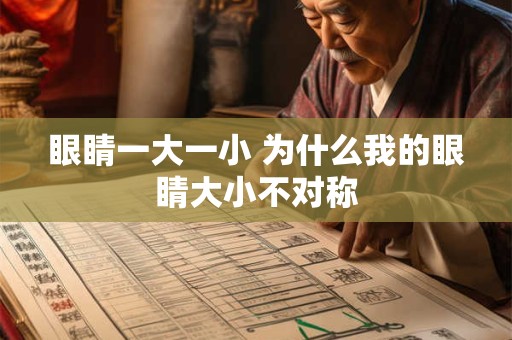 眼睛一大一小 为什么我的眼睛大小不对称