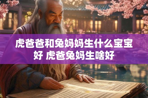 虎爸爸和兔妈妈生什么宝宝好 虎爸兔妈生啥好