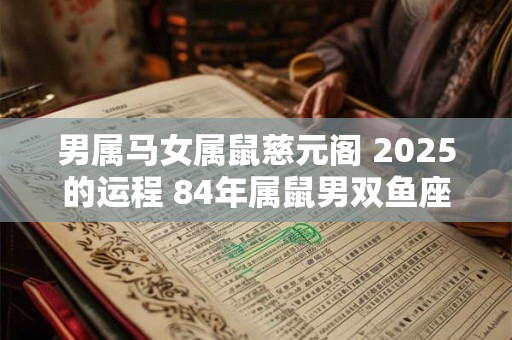 男属马女属鼠慈元阁 2025的运程 84年属鼠男双鱼座今日运势及运程