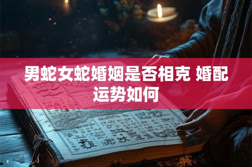 男蛇女蛇婚姻是否相克 婚配运势如何