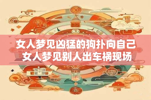 女人梦见凶猛的狗扑向自己 女人梦见别人出车祸现场