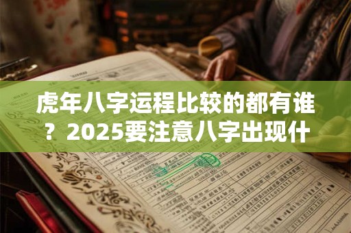 虎年八字运程比较的都有谁？2025要注意八字出现什么？