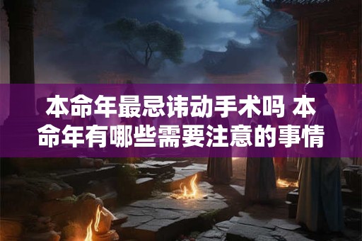 本命年最忌讳动手术吗 本命年有哪些需要注意的事情 本命年最忌讳动手术吗 本命年有哪些需要注意的事情