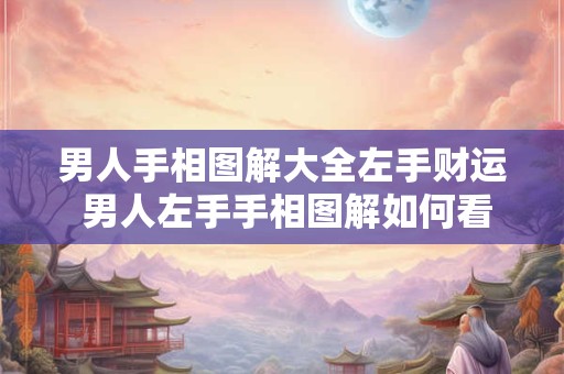 男人手相图解大全左手财运 男人左手手相图解如何看财运 男人手相图解大全左手财运 男人左手手相图解如何看财运