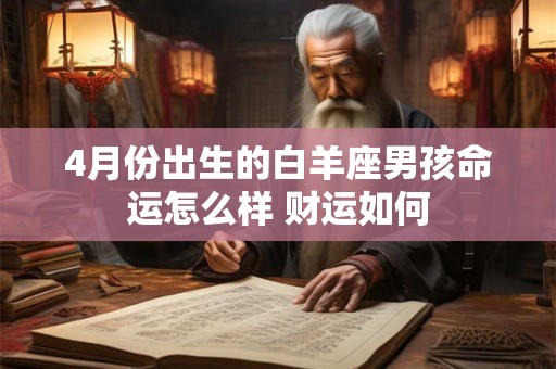 4月份出生的白羊座男孩命运怎么样 财运如何