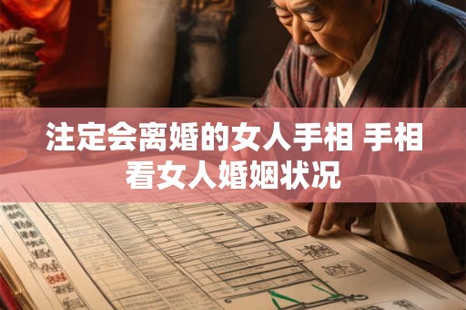注定会离婚的女人手相 手相看女人婚姻状况