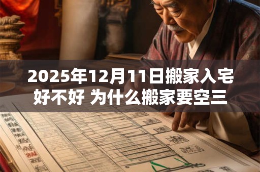 2025年12月11日搬家入宅好不好 为什么搬家要空三天房