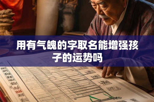 用有气魄的字取名能增强孩子的运势吗