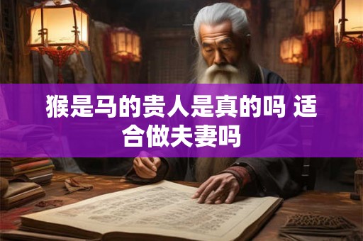 猴是马的贵人是真的吗 适合做夫妻吗